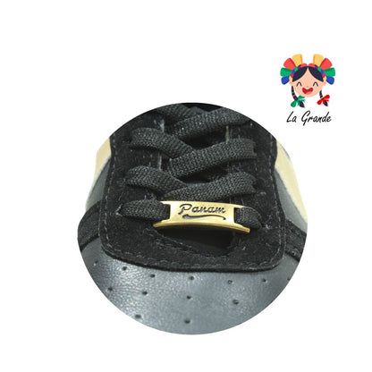 190039-PANAM Negro Oro Sint Tenis Bota Urban para Caballero Nacional Original
