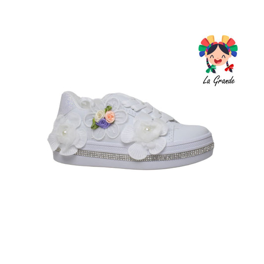 1904 FRIDAYS Blanco Blanco Sint Tenis Casual para Niña