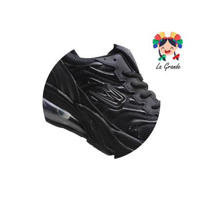 190 BOOST Negro Plata Tenis Deportivo de Válvula para Caballero