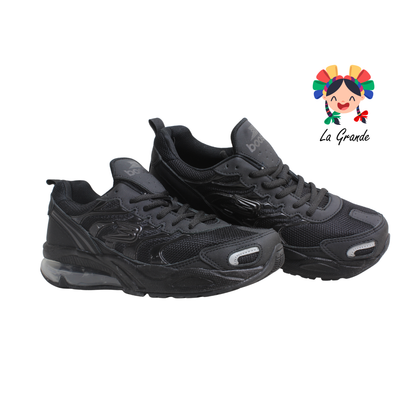 190 BOOST Negro Plata Tenis Deportivo de Válvula para Caballero