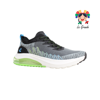 1086323 CHARLY Gris Verde Tenis Deportivo para Caballero