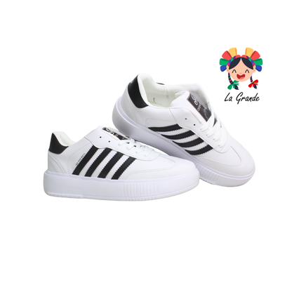 1929 ROJO ARANDANO Blanco Negro Tenis Casual para Dama, Joven y Caballero