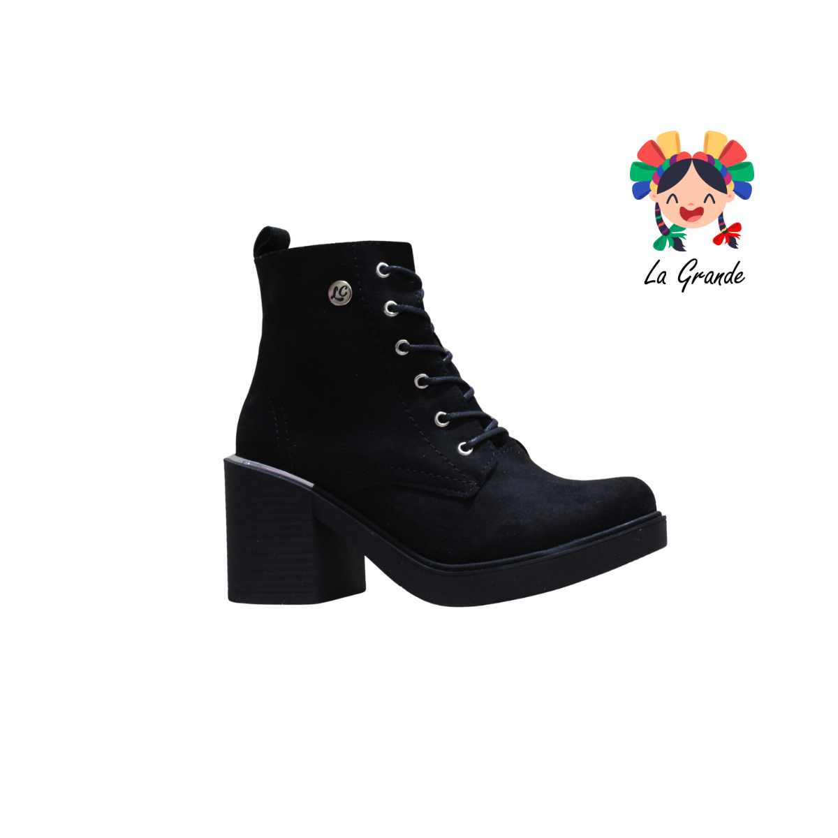 952 LADY CHEKA Negro Prisco Bota Vaquera para Dama
