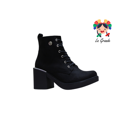 952 LADY CHEKA Negro Prisco Bota Vaquera para Dama