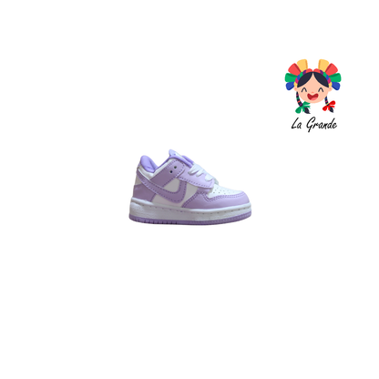 1000 JAG SPORT Blanco Lila Sintético Tenis Casual para Bebé