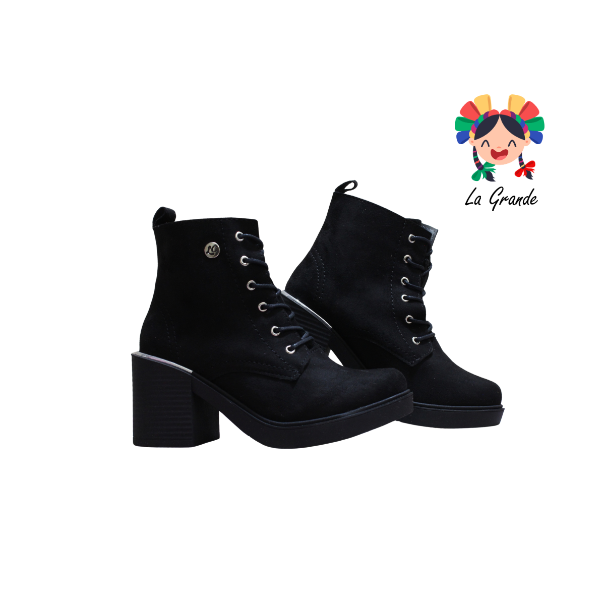 952 LADY CHEKA Negro Prisco Bota Vaquera para Dama