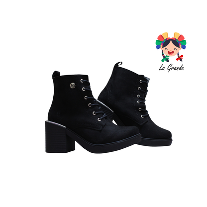 952 LADY CHEKA Negro Prisco Bota Vaquera para Dama