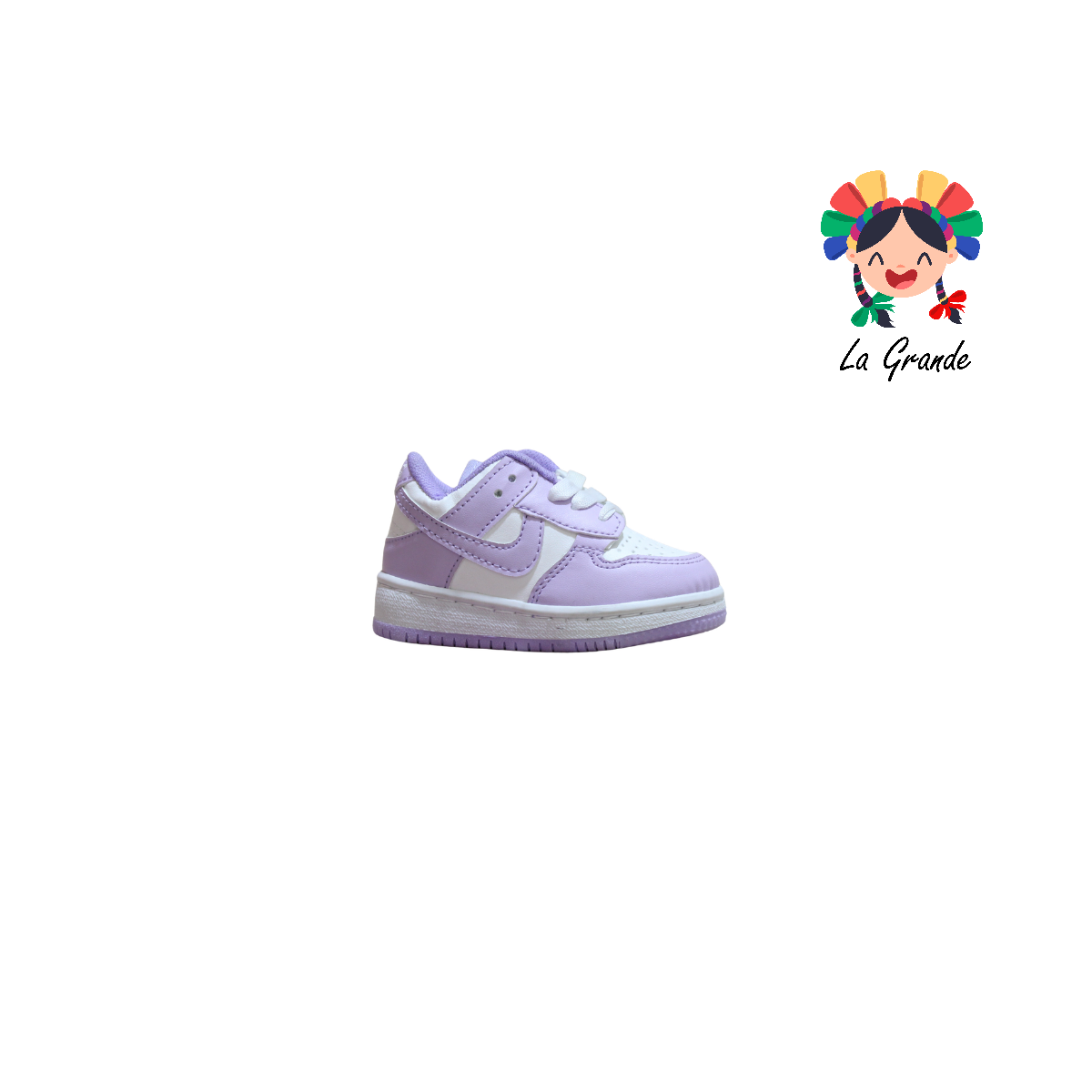 1000 JAG SPORT Blanco Lila Sintético Tenis Casual para Bebé