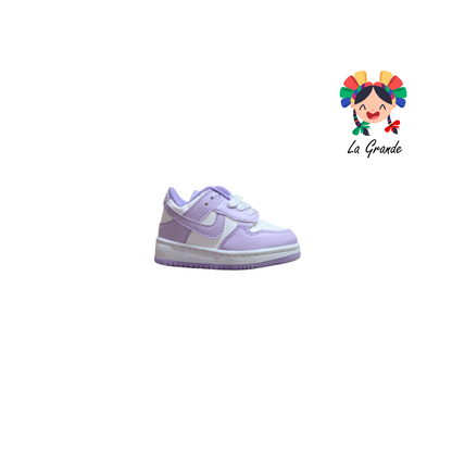 1000 JAG SPORT Blanco Lila Sintético Tenis Casual para Bebé
