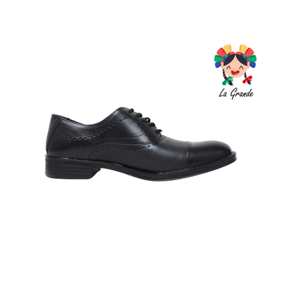 197 ROMANOS Negro Piel Zapato de Vestir para Caballero