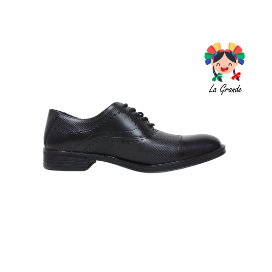 197 ROMANOS Negro Piel Zapato de Vestir para Caballero