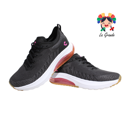 1059183 CHARLY Negro Fiusha Tenis Deportivo para Dama