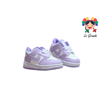 1000 JAG SPORT Blanco Lila Sintético Tenis Casual para Bebé