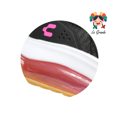 1059183 CHARLY Negro Fiusha Tenis Deportivo para Dama