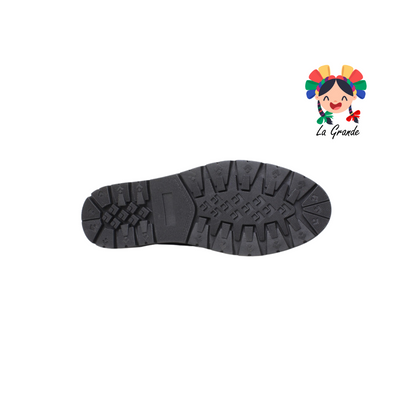 1990 YUL Negro Charol Zapato Escolar tipo Bostoniano para Dama