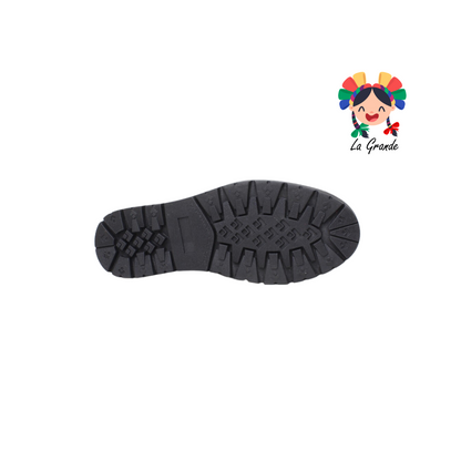 1991 YUL Negro Charol Zapato Escolar Bostoniano para Dama