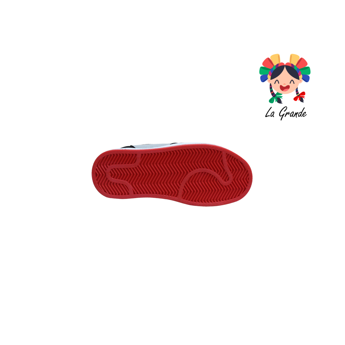 850 GMC Ngo Bco Gris Tenis Casual para Niño