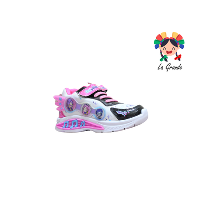 133 Huntri ON KIDS Bco Ngo Fiu Tenis Casual con Luz Led para Niña