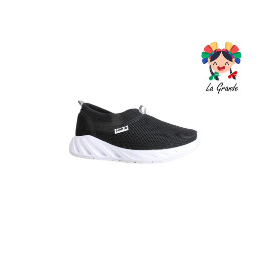 021 JR Negro Blanco Tenis Casual para Dama y Joven