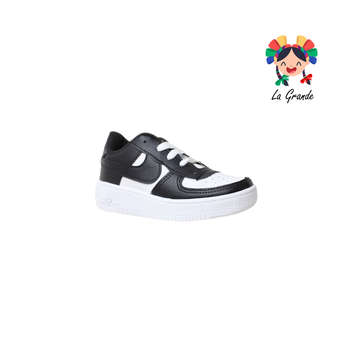 2000 JAG SPORT Bco Ngo Bco Sintético Tenis Casual para Niña y Niño