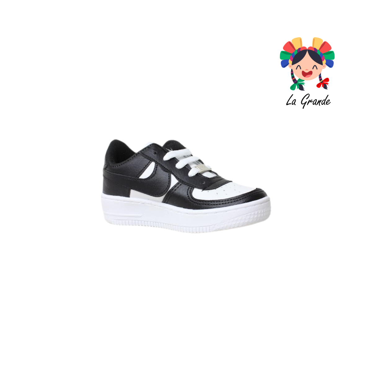 2000 JAG SPORT Bco Ngo Bco Sintético Tenis Casual para Niña y Niño