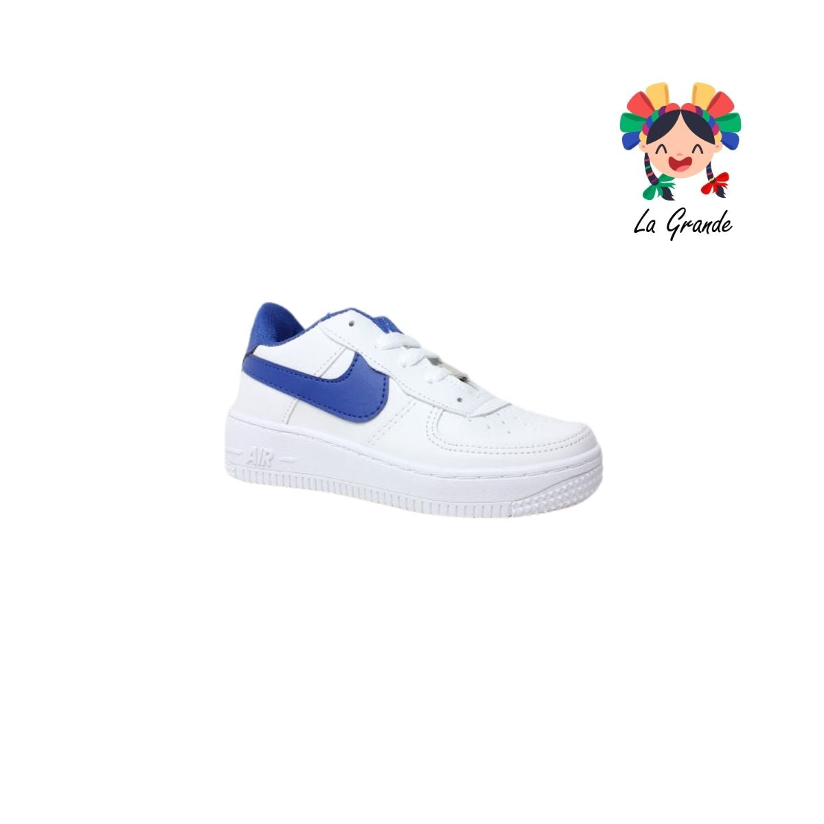 2000 JAG SPORT Blanco Rey Sintético Tenis Casual para Niña y Niño