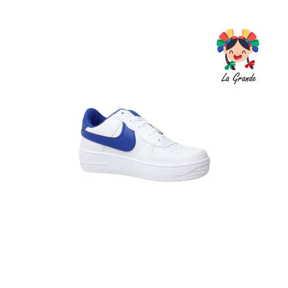 2000 JAG SPORT Blanco Rey Sintético Tenis Casual para Niña y Niño
