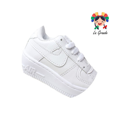 2000 JAG SPORT Blanco Total Sint Tenis Escolar para Niña y Niño