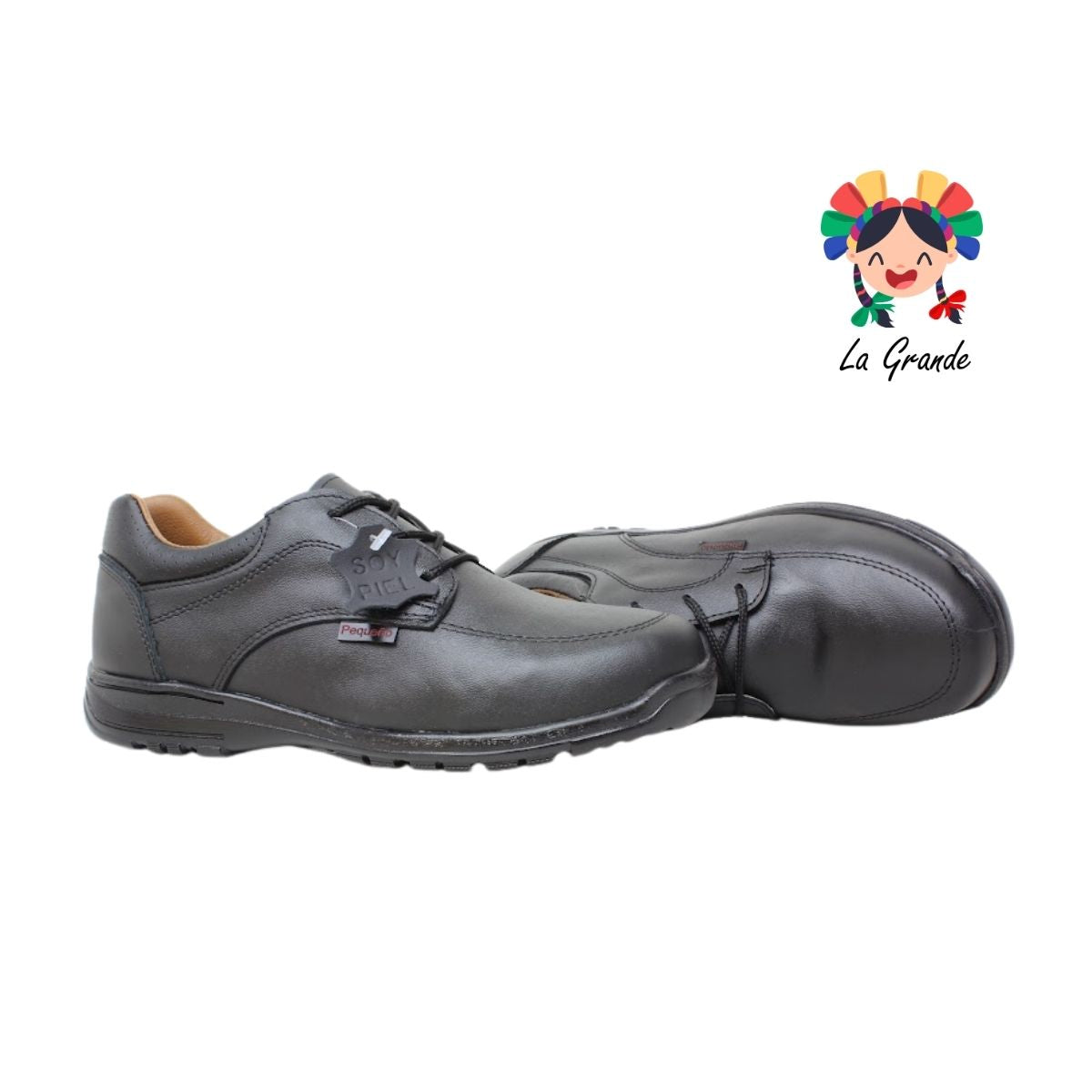 2001 PEQUEÑO Negro Piel Zapato Escolar para Joven
