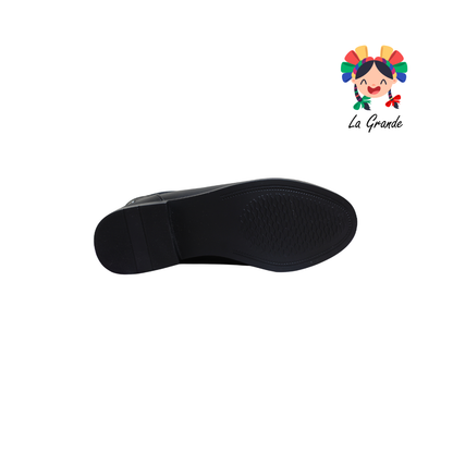 2001 AMPARO Negro Piel Bota para Dama
