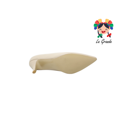 2004 YAELI FASHION Maquillaje Zapatilla de Vestir con Tacón Delgado para Dama