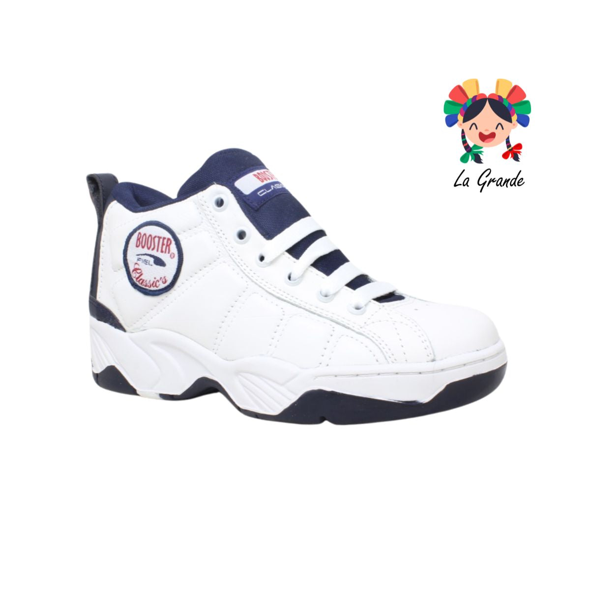 2005 BOOSTER Bco Mno Piel Tenis Escolar para Caballero