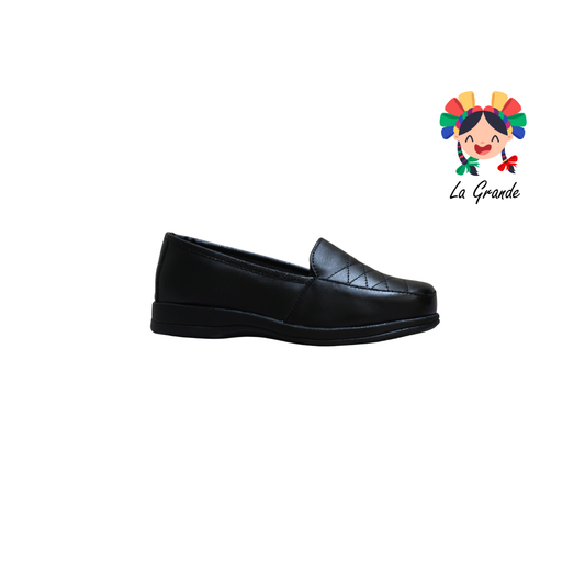 2005 NUBE Negro Piel Zapato Confort para Dama