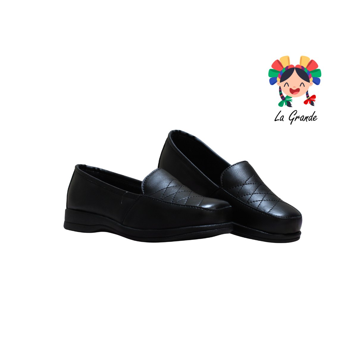 2005 NUBE Negro Piel Zapato Confort para Dama