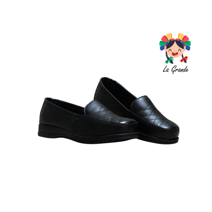 2005 NUBE Negro Piel Zapato Confort para Dama