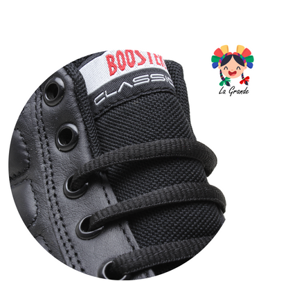 2008 BOOSTER Negro Tenis Casual Bota para Dama, Joven y Caballero