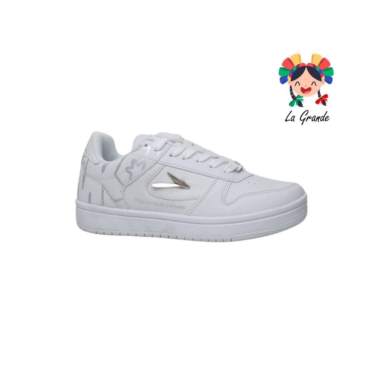 200 WALKQUIR Blanco Blanco Sint Escolar para Dama y Joven