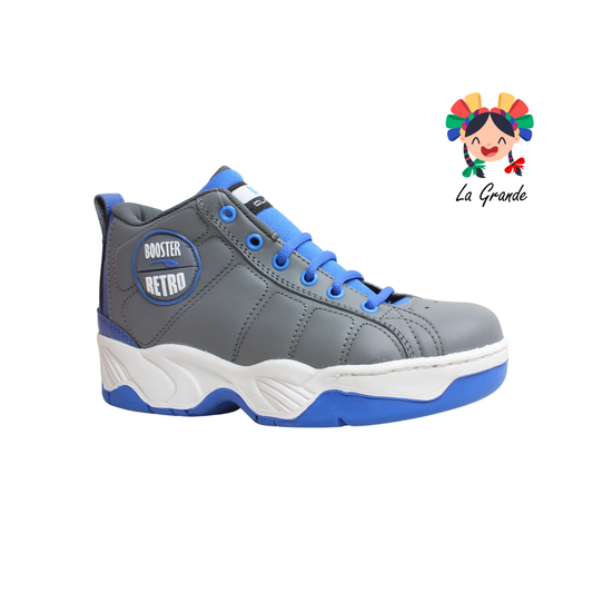 2015 BOOSTER Gris Azul Piel Tenis Casual para Caballero