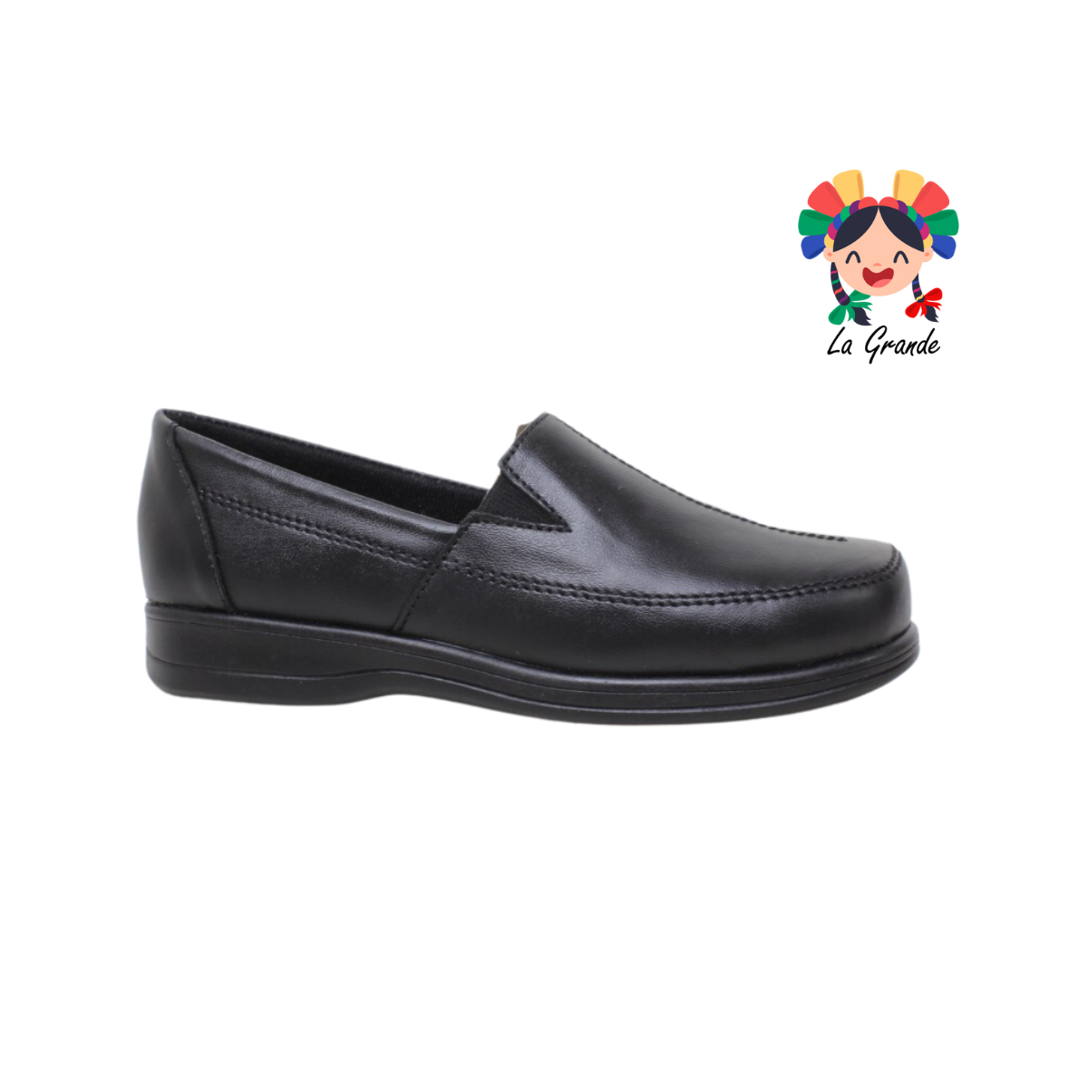 2019 NUBE Negro Piel Zapato Confort para Dama – Zapatería la Grande