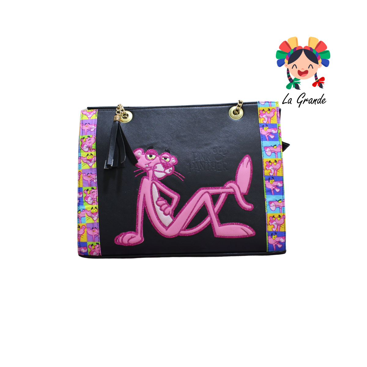 038 Felina Rosa LUCCIANA Bolsa En Color Rosa Casual Cuadrada Con Cadena Para Dama
