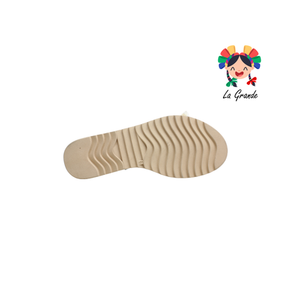 201 WILDCAT Beige Napa Sandalia Casual para Dama