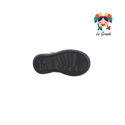 202-372 CLEO Negro Charol Zapato Escolar para Niña