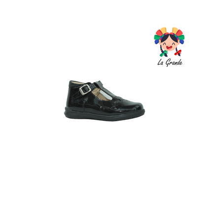 2020 DOGI Negro Charol Piel Zapato Escolar para Niña