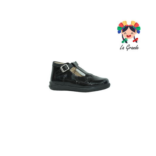 2020 DOGI Negro Charol Piel Zapato Escolar para Niña