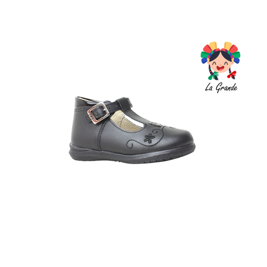 2020 DOGI Negro Piel Zapato para Niña