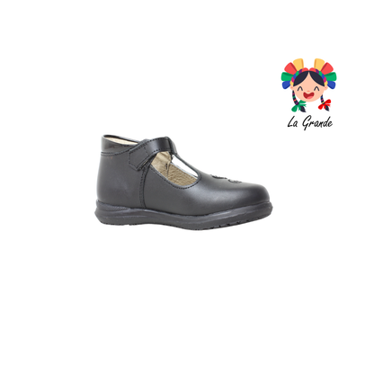 2020 DOGI Negro Piel Zapato para Niña