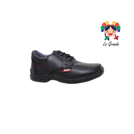 2020 MAXI WELL Negro Sintético Zapato Choclo Escolar para Niño y Joven