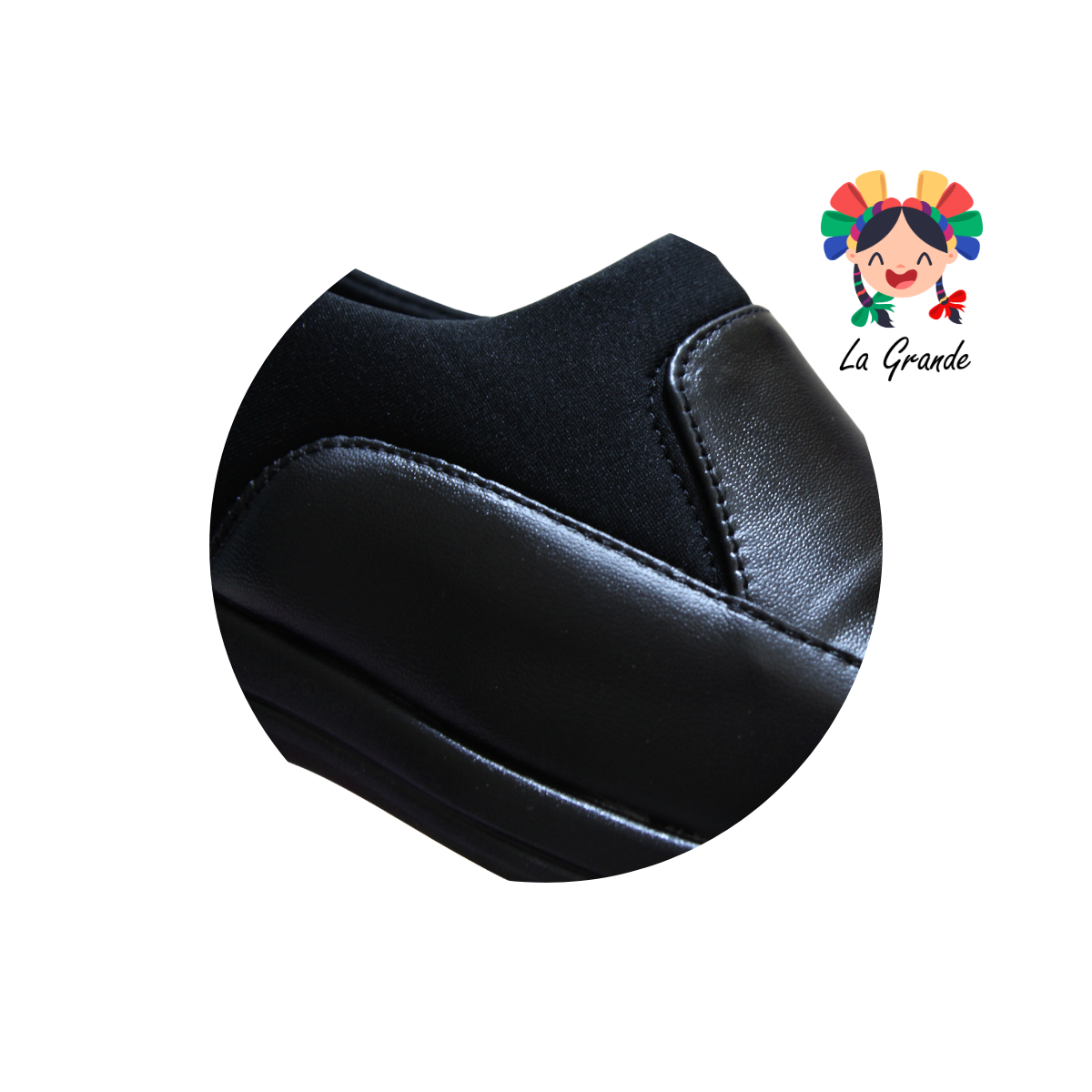 2020 NUBE Negro Piel Zapato Confort para Dama