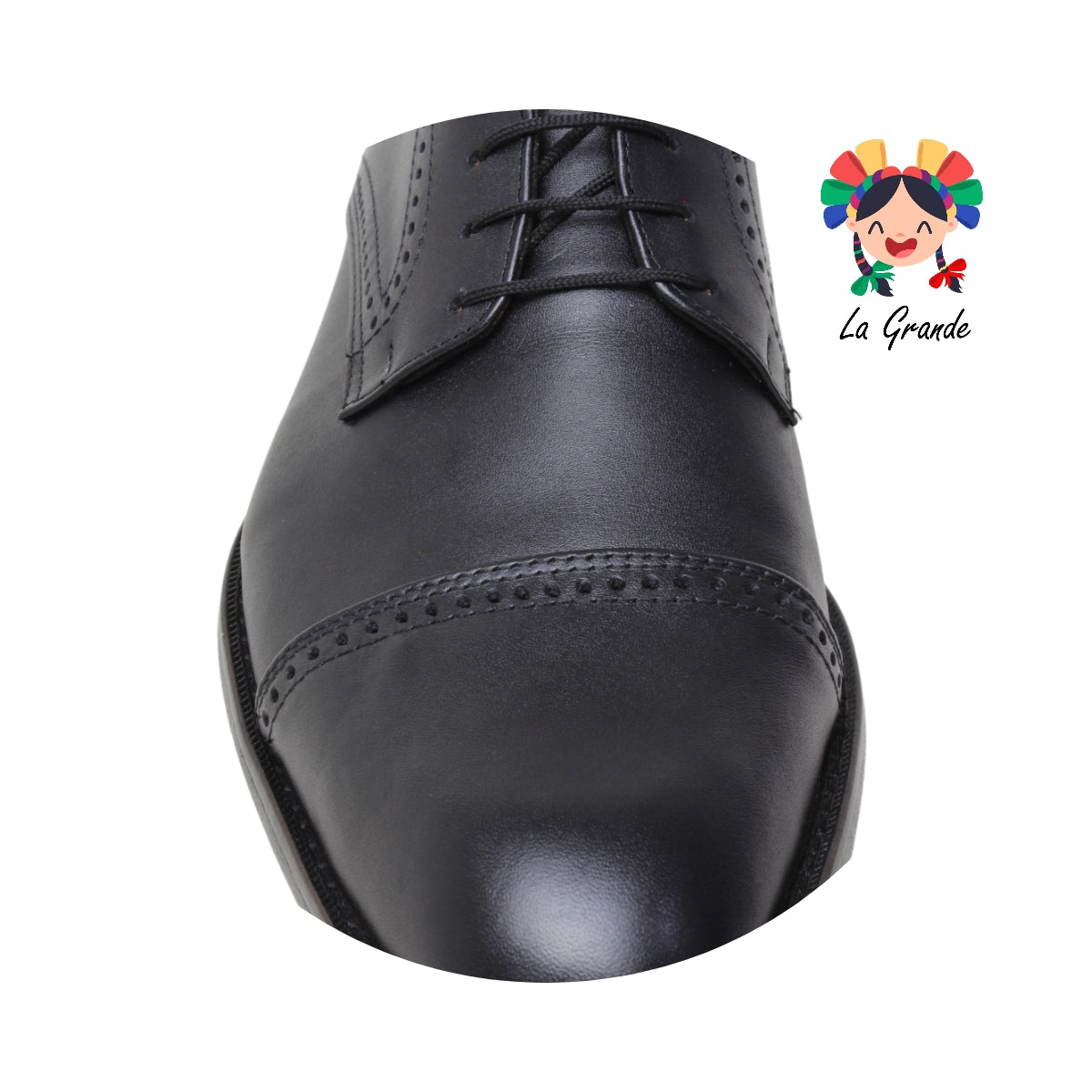 102 GARDEL Negro Piel Zapato de Vestir para Caballero