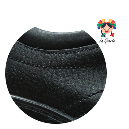 5041 DOGI Negro Piel Zapato Escolar para Niño y Joven